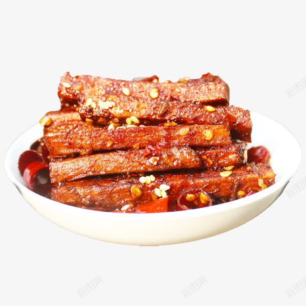 麻辣牛肉干png免抠素材_88icon https://88icon.com 休闲零食 小吃 私房菜 肉干 香辣牛肉条 麻辣牛肉干