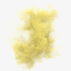 黄色唯美装饰云雾装饰图素材