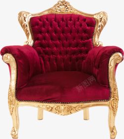 沙发红色欧式红色沙发欧式花纹高清图片