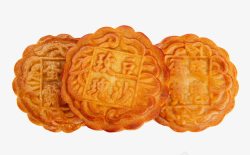 中国传统仲秋玫瑰豆沙月饼高清图片