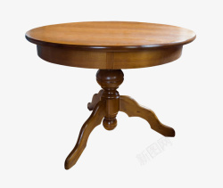 桌席一条腿的高档红木圆桌高清图片
