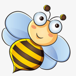 卡通版飞翔的小蜜蜂素材
