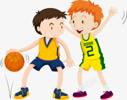 防守篮球儿童节打篮球的男孩高清图片