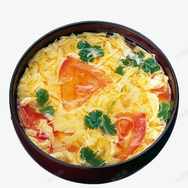 西红柿鸡蛋汤png免抠素材_88icon https://88icon.com 汤 美食 食物