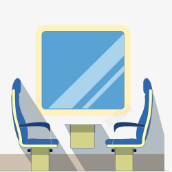 沙发座椅类卡通火车车内座椅高清图片