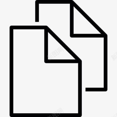 两折叠文件图标图标
