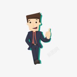 成功人士卡通图素材
