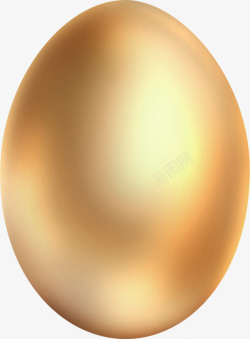 鸡蛋背景立着的金蛋高清图片