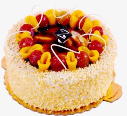圆形棒状蛋糕圆形精美水果蛋糕高清图片
