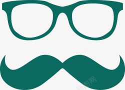 男士眼镜八字胡和眼镜框高清图片