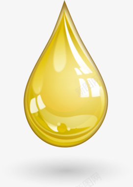 金色橄榄油滴矢量图图标图标
