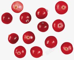 红色饼干人好吃的红色莓果蔓越莓高清图片
