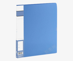 蓝色办公桌资料蓝色的文件资料夹高清图片