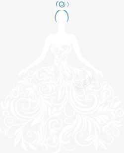 婚庆公司宣传创意婚纱剪影高清图片