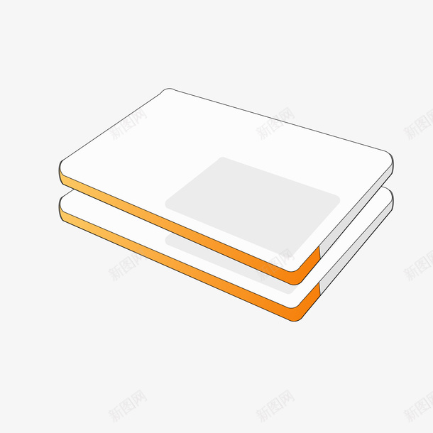 手绘白色名片png免抠素材_88icon https://88icon.com 名片 手绘 白色 素材