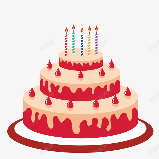 三层生日蛋糕手绘图png免抠素材_88icon https://88icon.com 三层蛋糕 奶油蛋糕 生日蛋糕 生日蜡烛 简图 美味的 蛋糕胚 鼠
