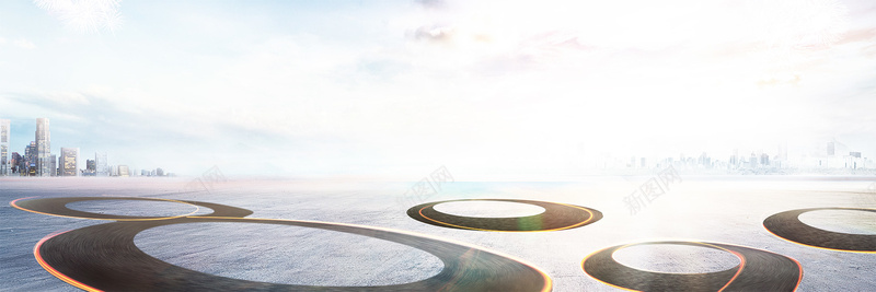 大气banner背景psd设计背景_88icon https://88icon.com 商务 地面 大气 天空 海报banner 白色 科幻 科技 风景