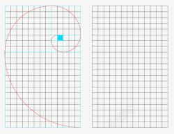 黄金分割螺旋网格素材