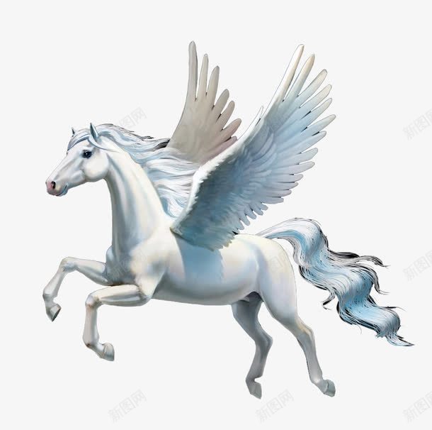 飞驰的雕塑白马png免抠素材_88icon https://88icon.com 创意设计 奔腾的骏马 张开翅膀 白马 翅膀 雕塑 飞翔 飞翔的翅膀