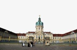 对称式夏洛滕堡宫高清图片