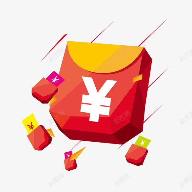 红包雨图png免抠素材_88icon https://88icon.com 免抠图免费下载 海报设计 红包雨免抠图免费下载