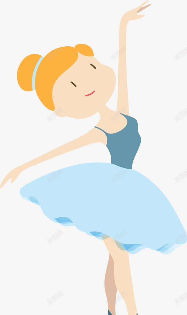 跳芭蕾舞的小女孩png免抠素材_88icon https://88icon.com 可爱小女孩 巧克力女孩 开心 舞蹈 芭蕾小人 蓝色裙子 跳舞 跳芭蕾舞