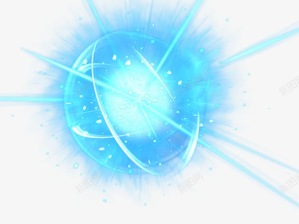 蓝色科技放射性光效png免抠素材_88icon https://88icon.com PNG 光效 放射性 科技 蓝色