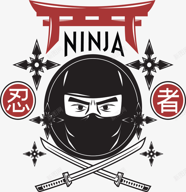 日本忍者武士海报矢量图ai免抠素材_88icon https://88icon.com 忍者 日本忍者 武士 武士忍者 矢量png 矢量图