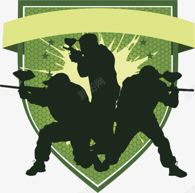 士兵部队PPT元素插图图标图标