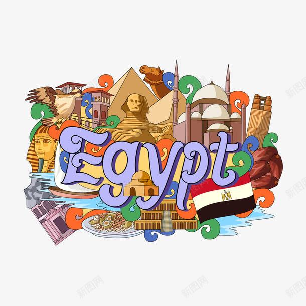 埃及建筑矢量图eps免抠素材_88icon https://88icon.com 埃及地标建筑 文化 旅游 都市 矢量图