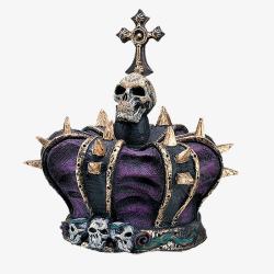 紫色王冠骷髅王冠高清图片