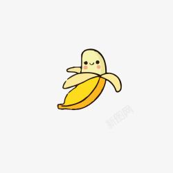 搞笑香蕉卡通香蕉高清图片