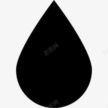 黑色拉链包水滴图标图标