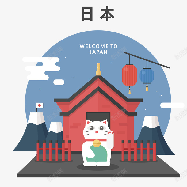 蓝色猫咪手绘矢量图ai免抠素材_88icon https://88icon.com 卡通 建筑 手绘 插图 日本 猫咪 简单 陶瓷 矢量图