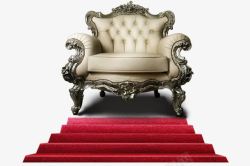 欧式沙发套装红毯楼梯和宝座高清图片