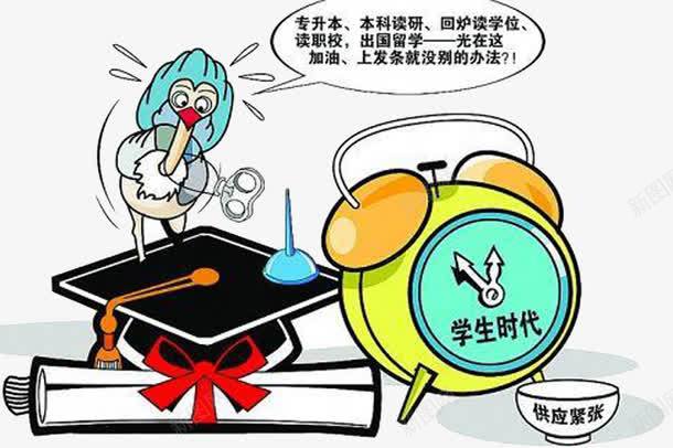 大学生就业困难漫画png免抠素材_88icon https://88icon.com 困难 大学生 就业 漫画