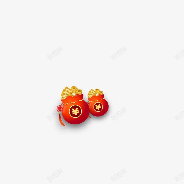 福袋png免抠素材_88icon https://88icon.com 福袋 红包 金币