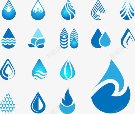 水滴创意设计创意水滴图标图标