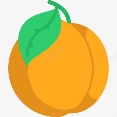 桃子黄色桃子图标图标
