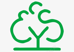 简约商标设计树木logo图标高清图片