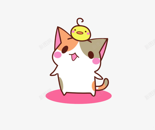 可爱萌卡通猫png免抠素材_88icon https://88icon.com 卡通 呆萌 大眼睛 小可爱 小猫咪 小黄鸭 毫无疑问 满脸疑惑 疑惑 笑脸表情包 网红表情包 贴吧表情