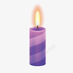 点燃点燃爆竹紫色的蜡烛矢量图高清图片