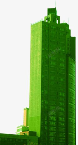 建筑物绿色企业画册素材
