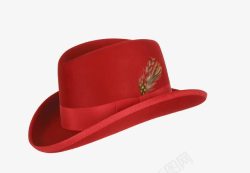 大红时尚背景大红色帽子高清图片