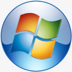 win7系统标蓝色的win7logo图标高清图片