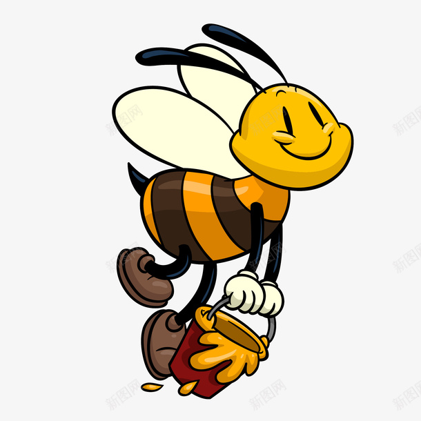 手绘拿蜂蜜的蜜蜂png免抠素材_88icon https://88icon.com 免扣Png 创意 动物 卡通 图案 微笑 手拿 手绘 时尚 蜂类 蜂蜜 蜜蜂 飞行 黄色