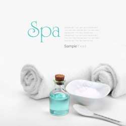 spa护理用品精油毛巾SPA用品高清图片
