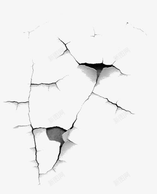 墙壁裂缝png免抠素材_88icon https://88icon.com 墙壁 墙裂 效果元素 破裂 立体裂缝 裂缝