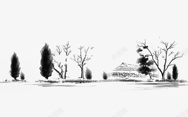 水墨画png免抠素材_88icon https://88icon.com 山水 水墨 画