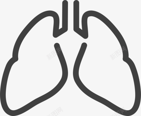 器官免费肺部图标图标